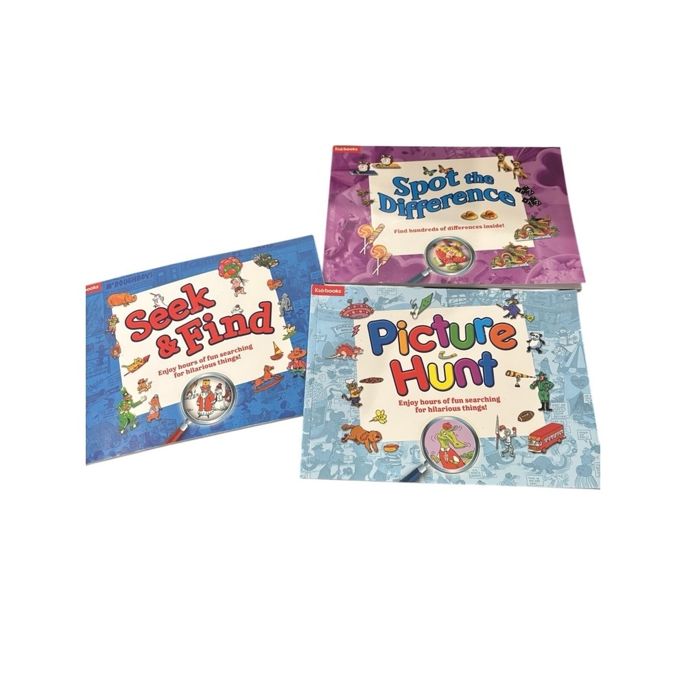 Kidsbooks-Spot The Difference, Seek & Find, Picture Hunt